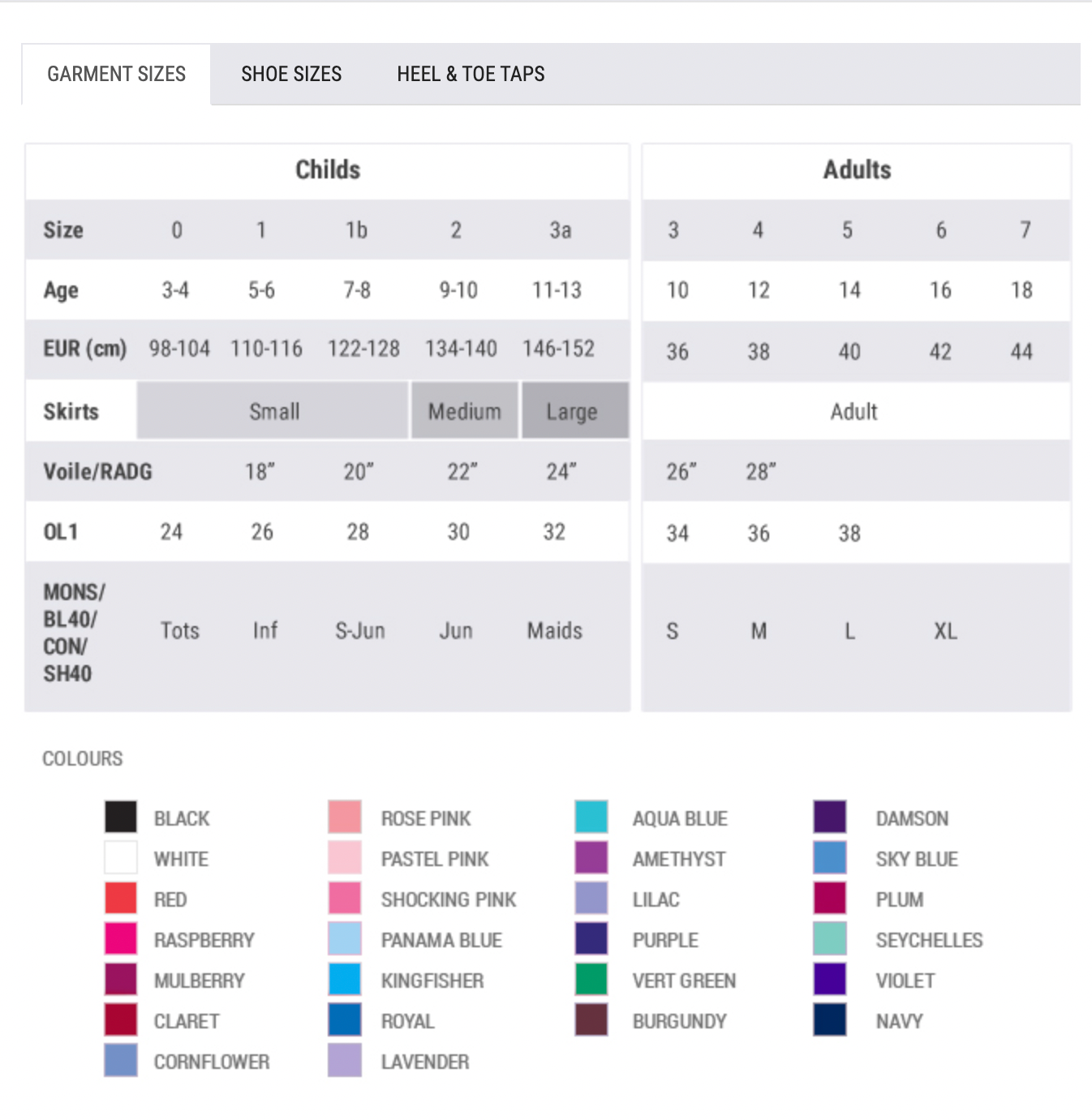 ISTD Skirted Leotard