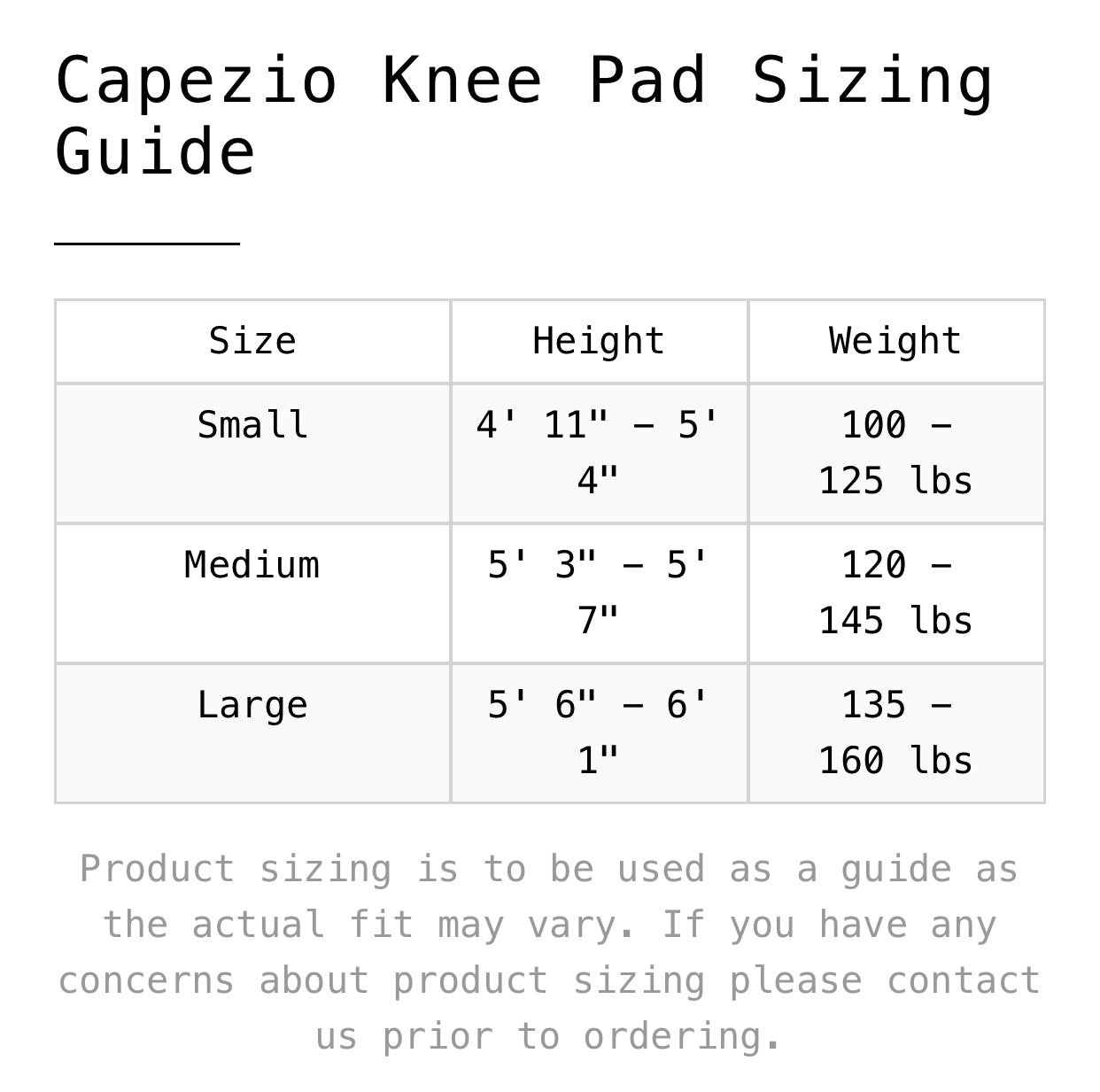 Capezio Knee Pads KP01