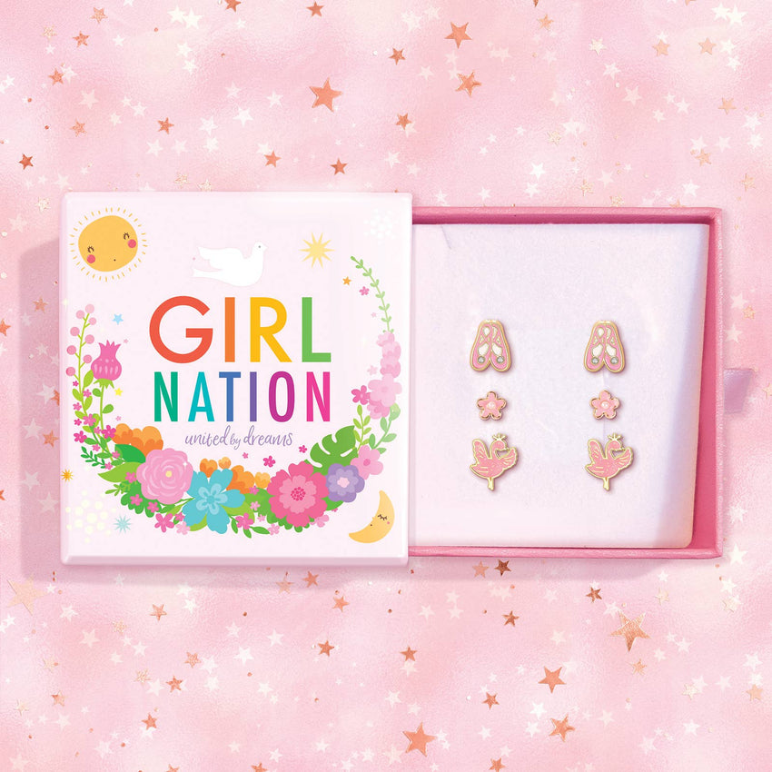 Triple Treasure Earring Gift Set- Ballet Trio - Studio Dance Wear