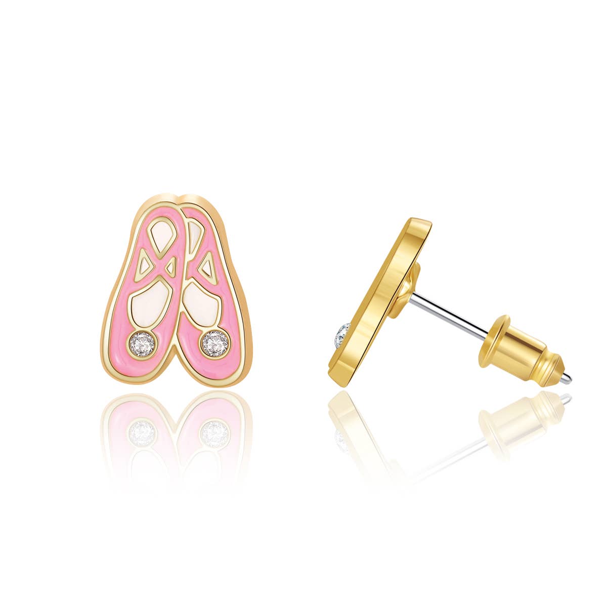 Ballet Slippers Cutie Stud Earrings - Studio Dance Wear