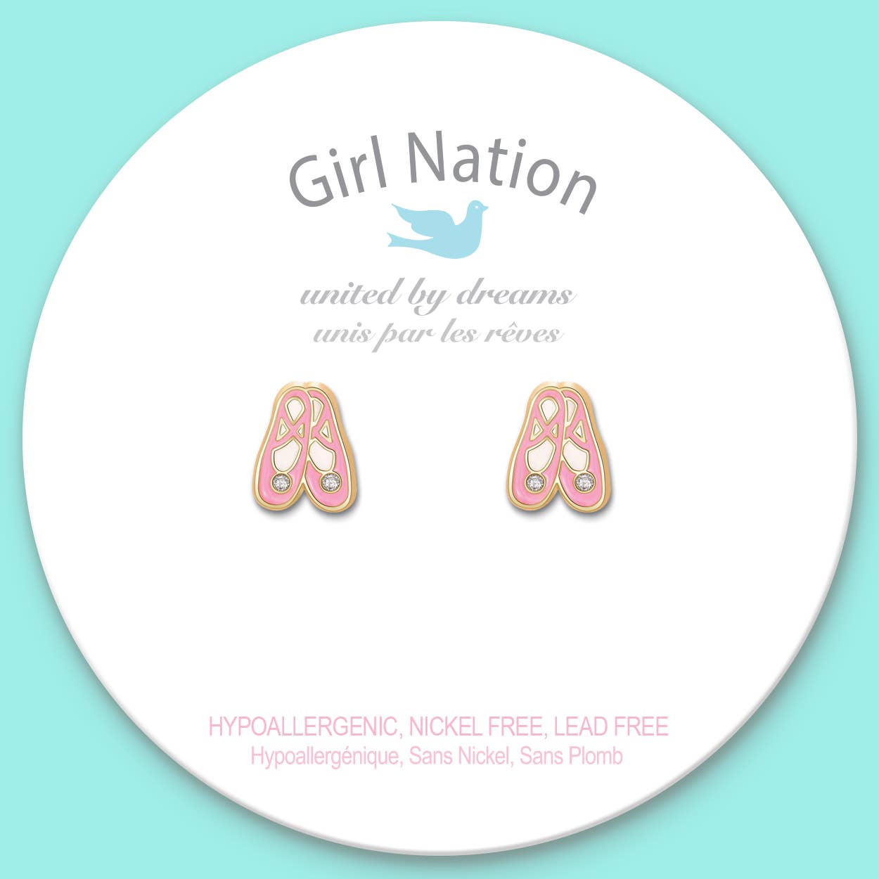 Ballet Slippers Cutie Stud Earrings - Studio Dance Wear