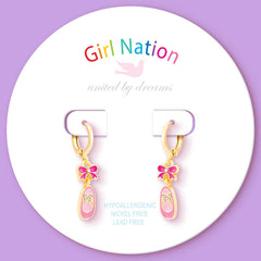 Huggie Hoop Dangle Earrings | Ballet Bliss - Studio Dance Wear