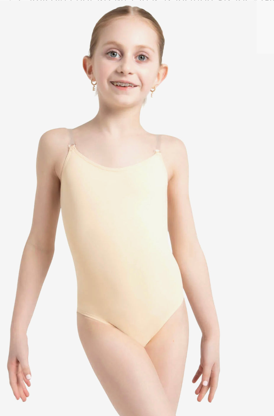 Camisole Leotard With Clear Transition Straps - Studio Dance Wear
