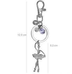 💎 Crystal Ballerina Keyring & Dance Bag Charm – Perfect Gift for Dancers
