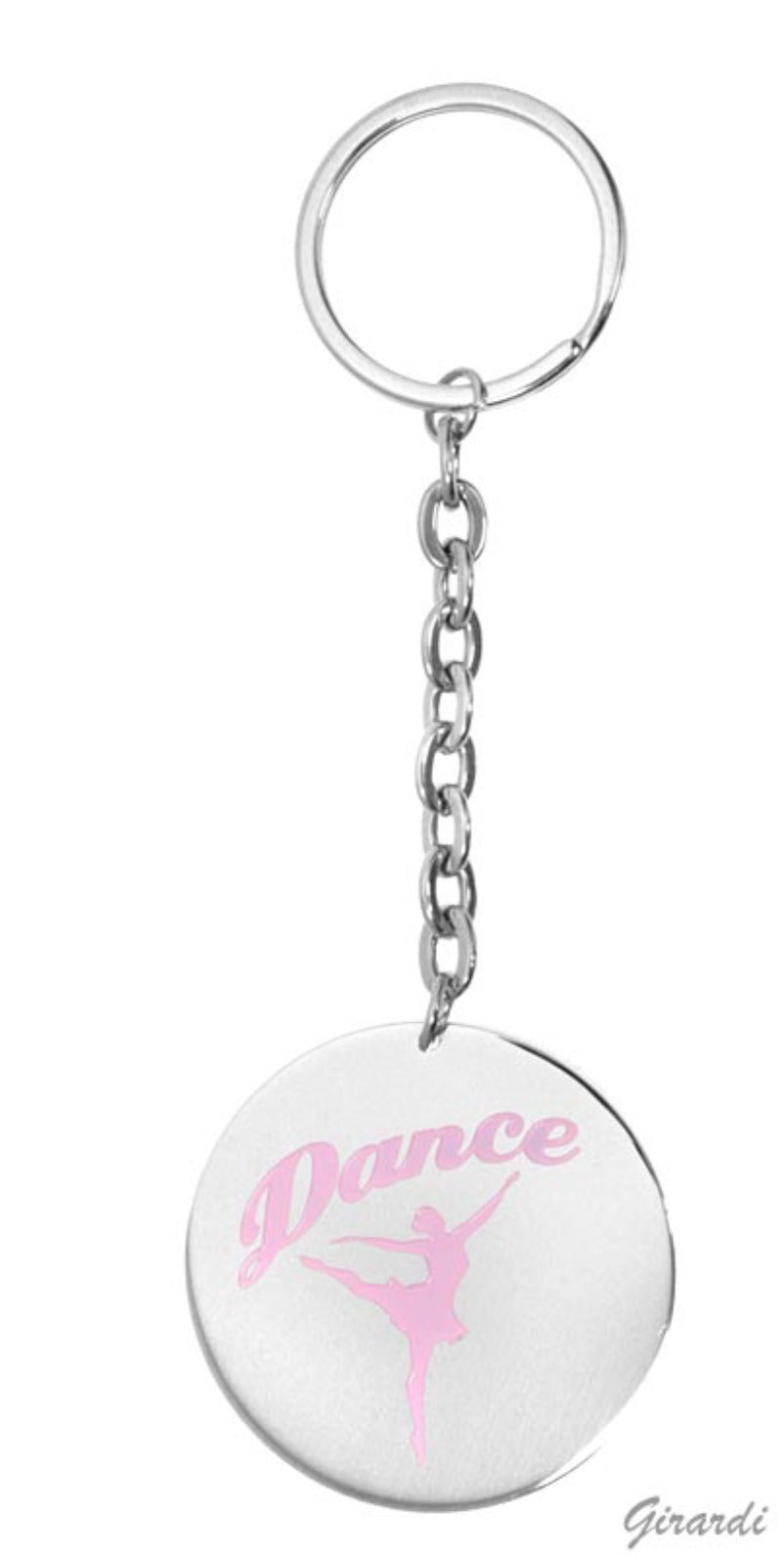 🌸 

Pink “Dance” Steel Keychain