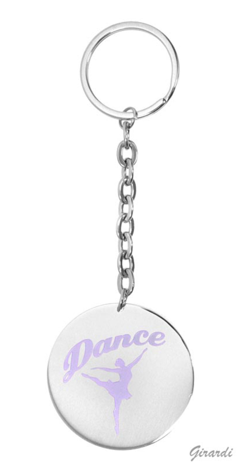 🌸 

Pink “Dance” Steel Keychain