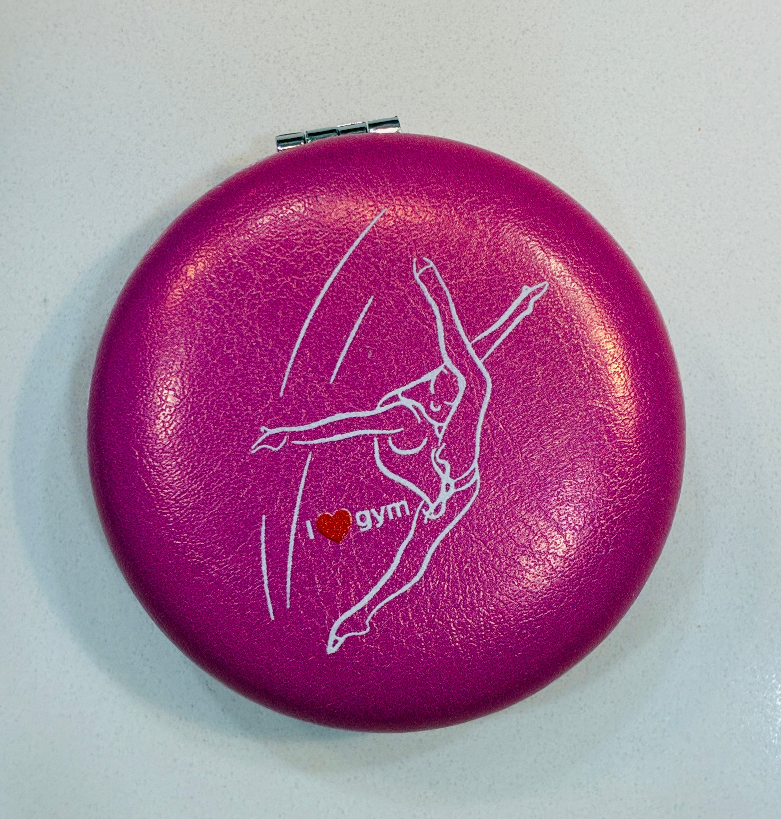 "I Love Gym" Gymnast Pocket Mirror