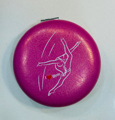 "I Love Gym" Gymnast Pocket Mirror