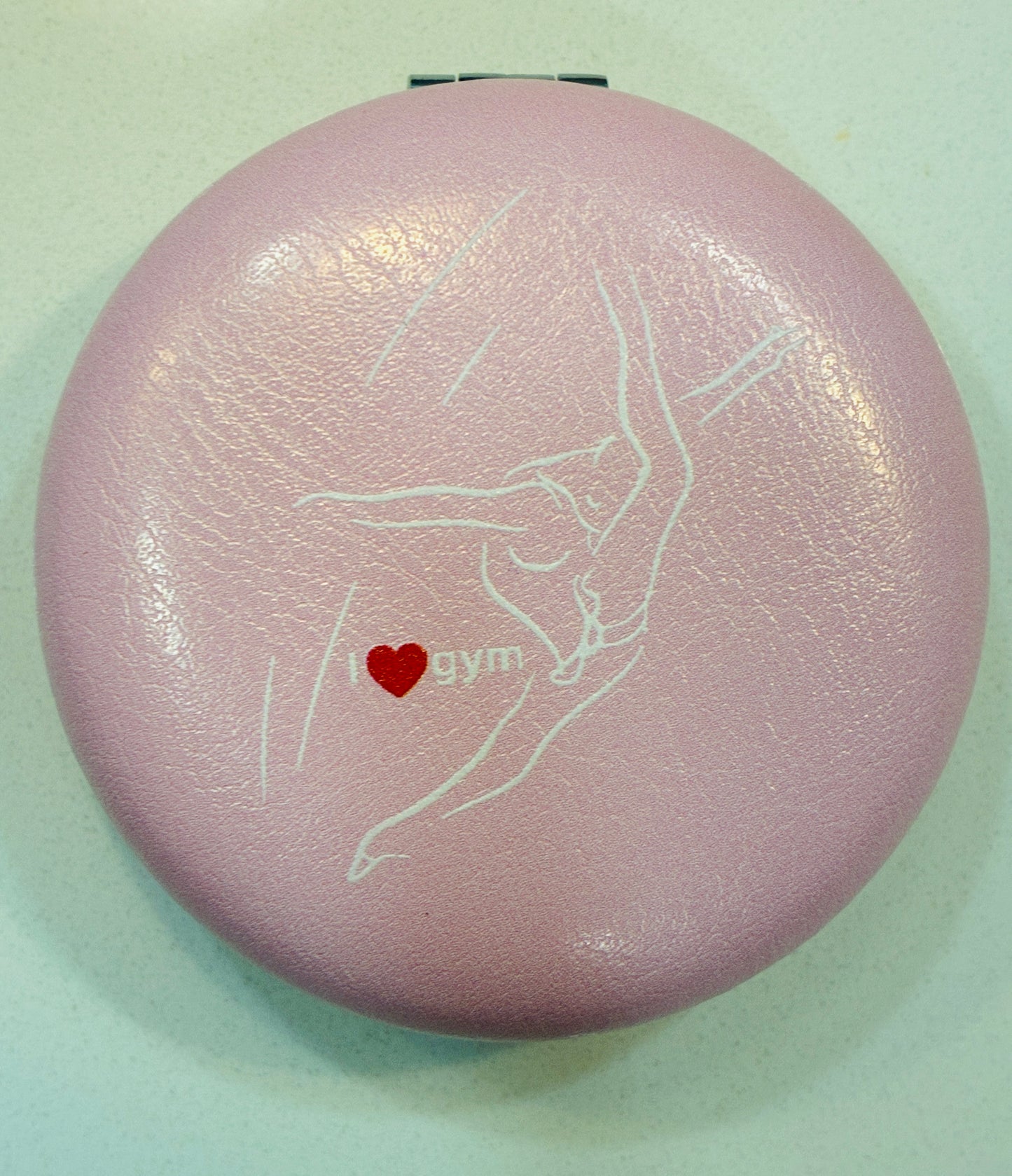 "I Love Gym" Gymnast Pocket Mirror