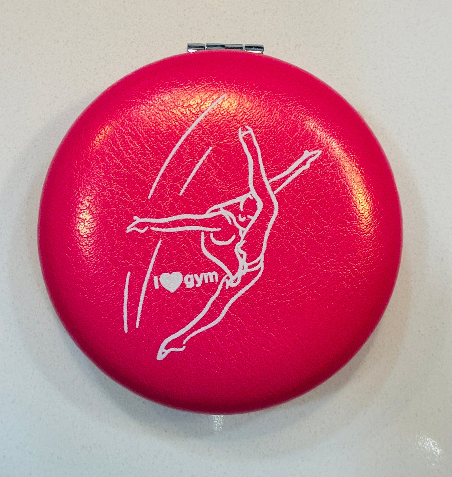 "I Love Gym" Gymnast Pocket Mirror