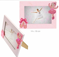 Wooden Glitter Photo frame With Ballerina - Studio Dance Wear