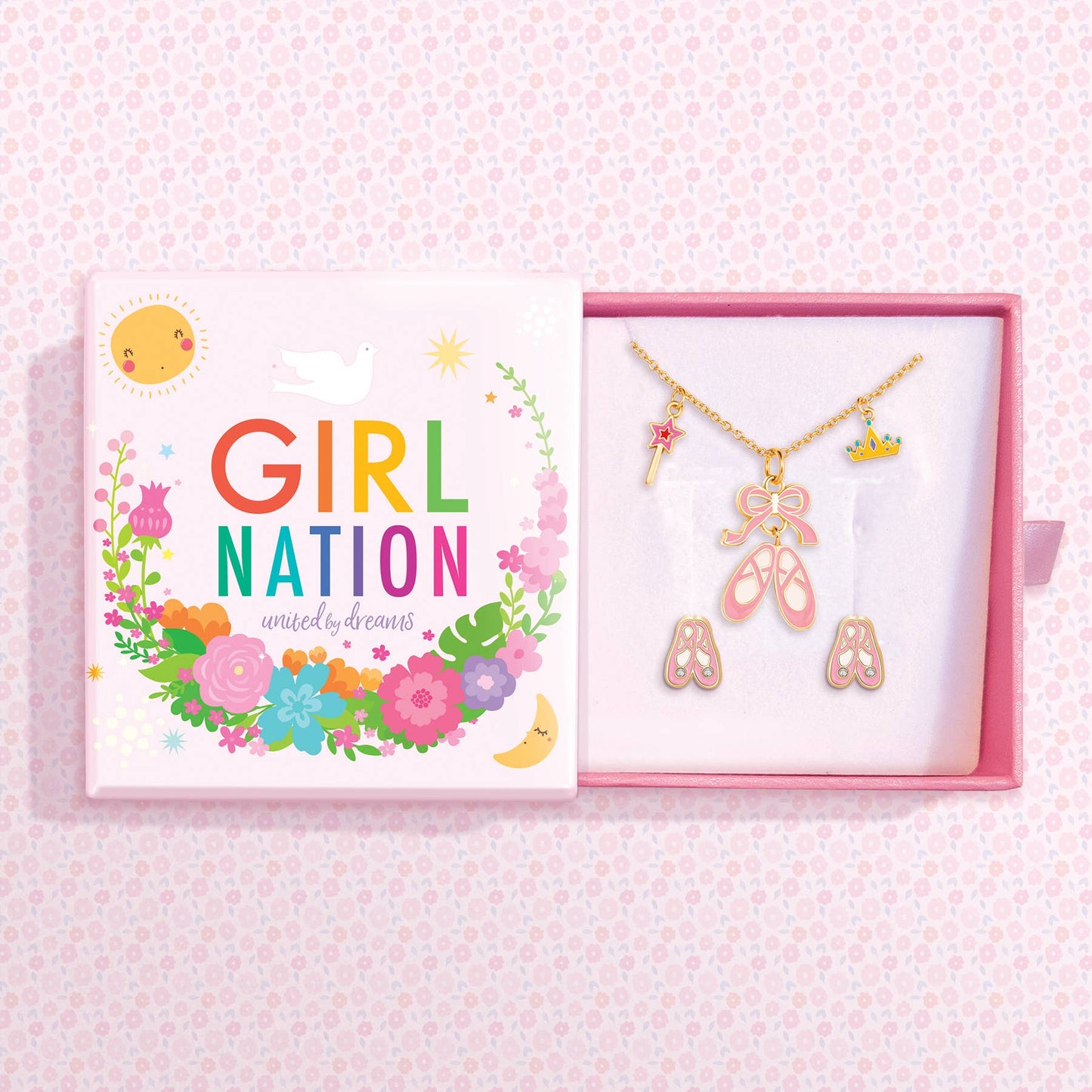 Charming Whimsy Necklace & Earring Gift Set- Ballet Shoes - Studio Dance Wear