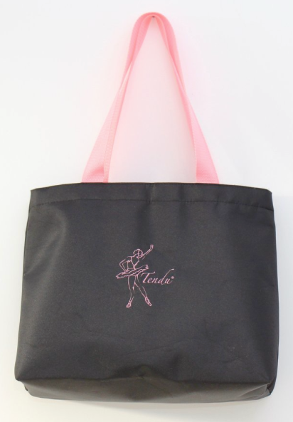 Tendu Girls Pink and Black Ballet Bag