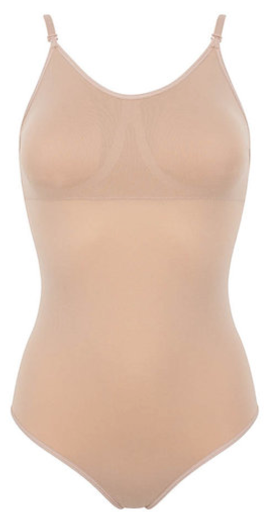 Silky Low Cut Camisole Leotard With Removable Padding
