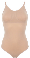 Silky Low Cut Camisole Leotard With Removable Padding