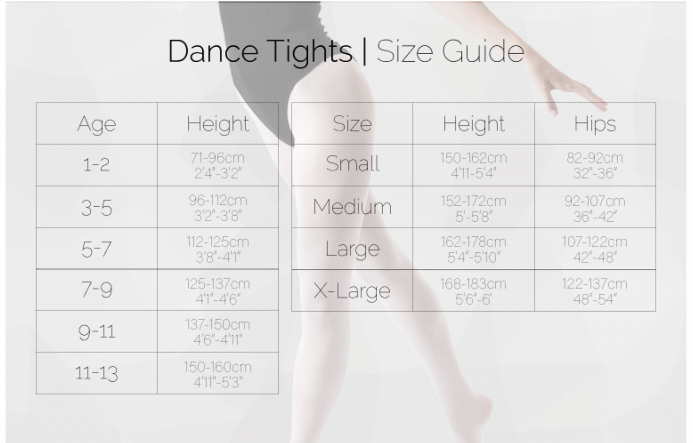 Silky Footed Matt Tights - Studio Dance Wear