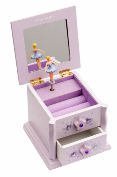 Lilac Small 1 Drawer Jewellery Box